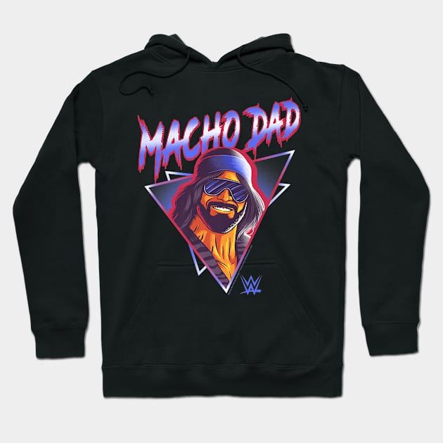 Macho Man Dad Randy Savage Vintage Portrait Hoodie by Holman